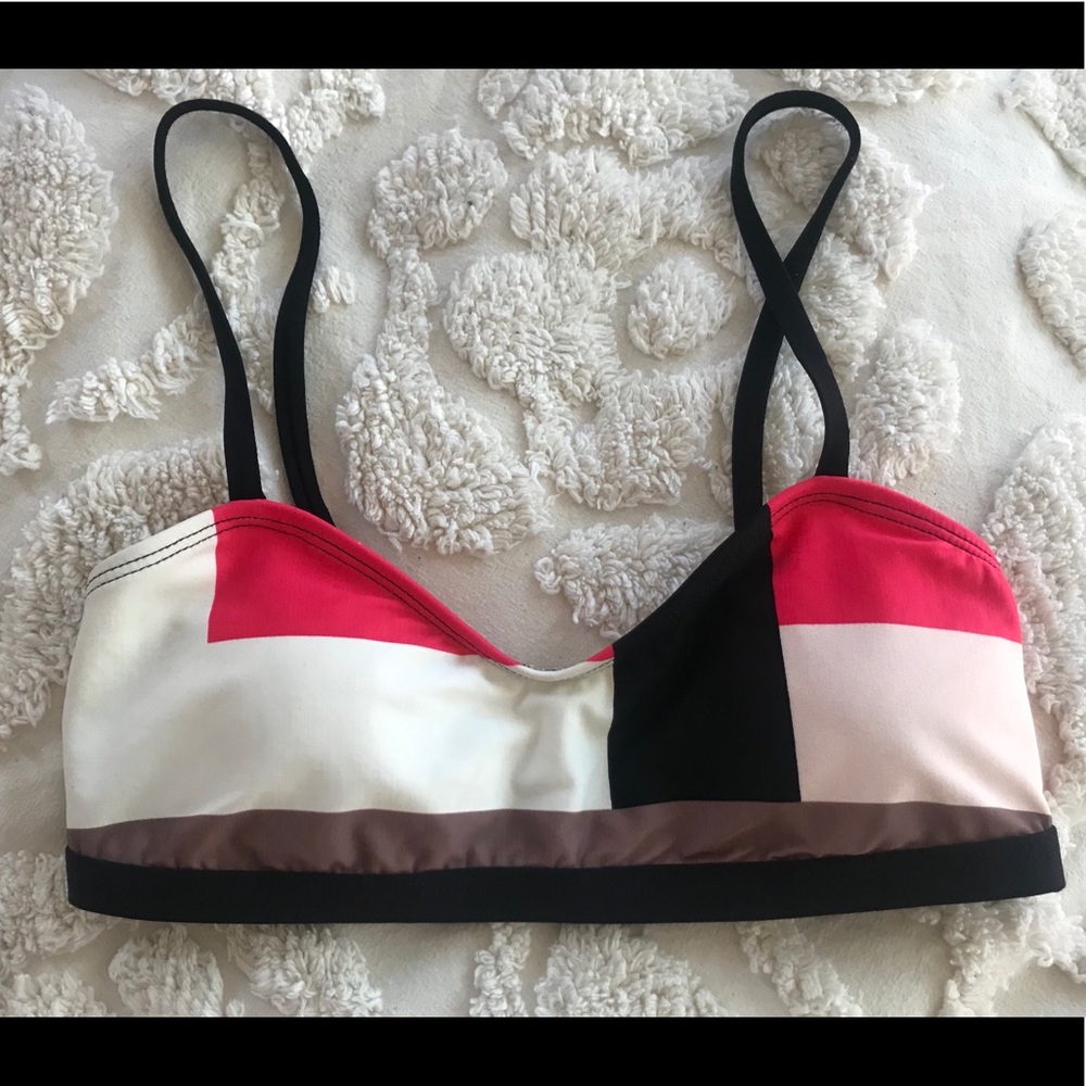 Kate Spade Color Block Bathing suit Top